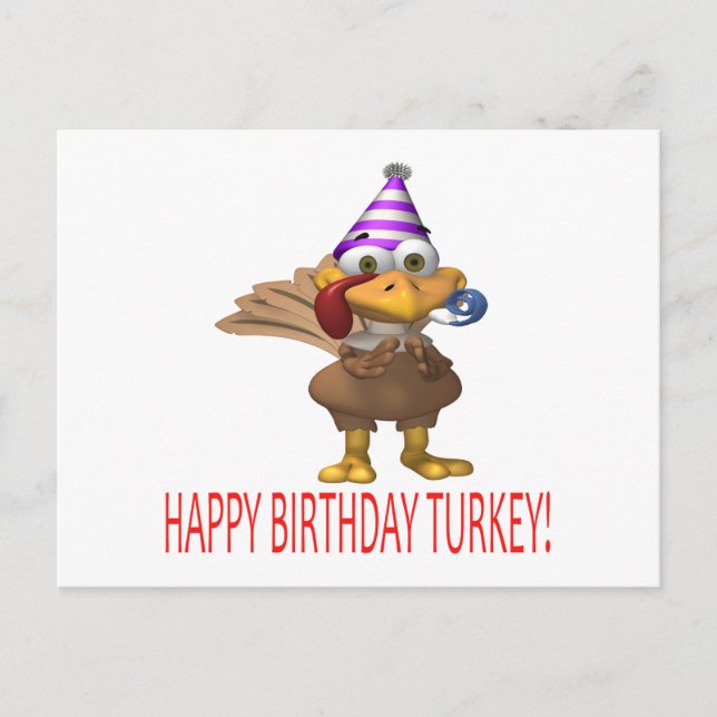 Happy Birthday Türkei Postkarte (Vorderseite)
