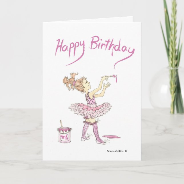 Happy Birthday Tutu Card Karte (Vorderseite)