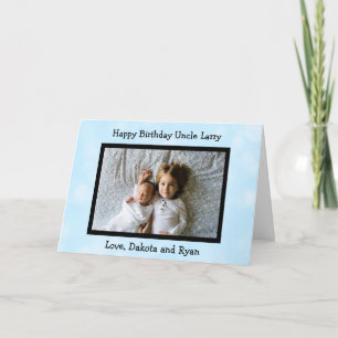 Happy Birthday Uncle Foto Card Karte