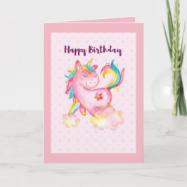 Happy Birthday Unicorn Card Karte