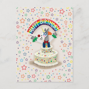 Happy Birthday Unicorn Postkarte