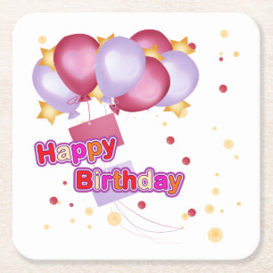 Happy Birthday Untersetzer