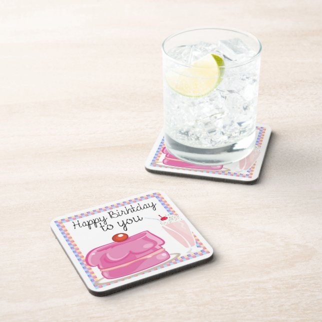 Happy Birthday Untersetzer (Rechte Seite)