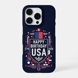 Happy Birthday USA 250 iPhone 16 Pro Hülle