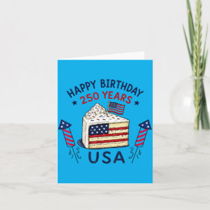 Happy Birthday USA 250 Jahre Patriotische Feier Karte
