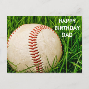 Happy Birthday Vater Baseball Postcard Postkarte