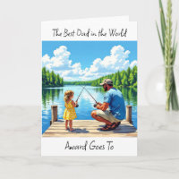 Happy Birthday Vater | Father Fishing mit Tochter