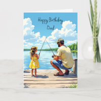 Happy Birthday Vater | Fischerei mit Tochter und V