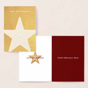 Happy Birthday Vater Foil Card Folienkarte