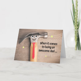 Happy Birthday Vater Funny Hammer Holiday Card Feiertagskarte