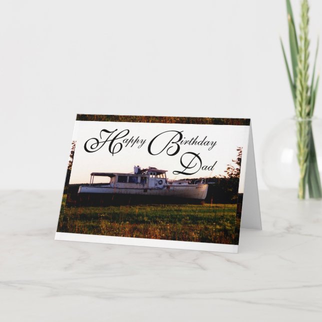 Happy Birthday Vater Karte (Vorderseite)