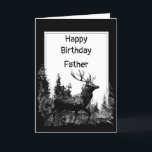 Happy Birthday Vater Vintag Stag, Hirsche Karte<br><div class="desc">Happy Birthday Vater Vater Vintag Stag,  Hirsche,  Wildtiere,  Natur</div>