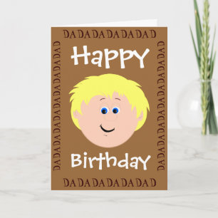 Happy Birthday Vater von Daughter Karte
