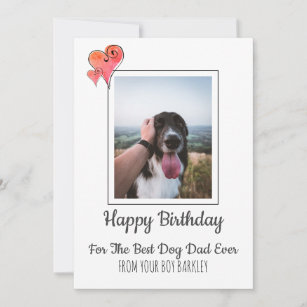 Happy Birthday Vater von Hund Feiertagskarte