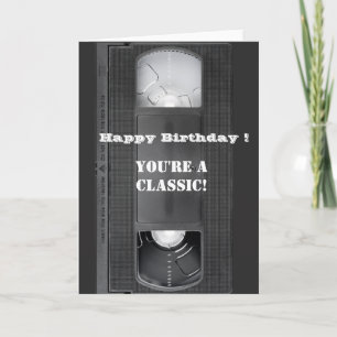 Happy Birthday VHS Kassette Du bist ein Klassiker Karte