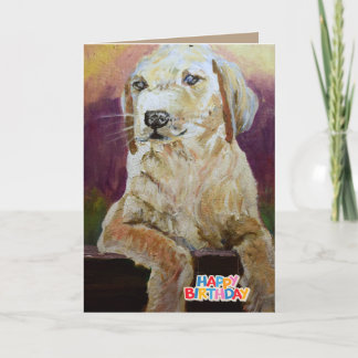 Happy Birthday vom Hund Karte