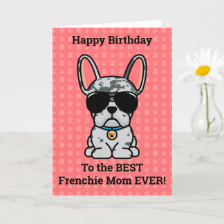 Happy Birthday von Hund Blue Merle Französischer B Karte