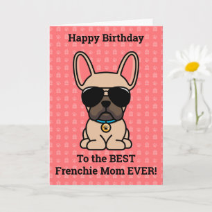 Happy Birthday von Hund Light Fawn Französischer B Karte