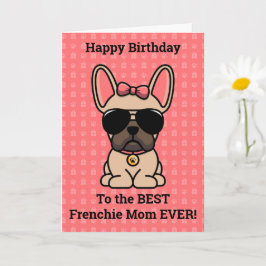 Happy Birthday von Hund Light Fawn Französischer B Karte