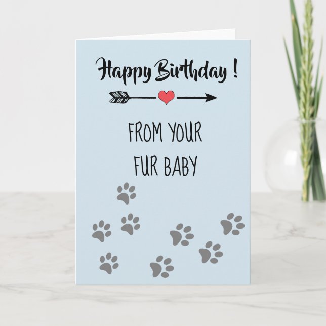 Happy Birthday von Hunde Katze Pet Fur Baby Karte (Vorderseite)