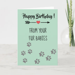 Happy Birthday von Hunden Katzen Pets Multiple Karte