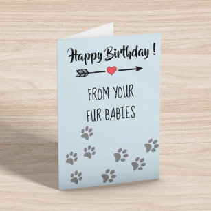Happy Birthday von Hunden Katzen Pets Multiple Karte