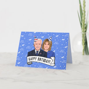 Happy Birthday von Joe und Jill Biden Dankeskarte