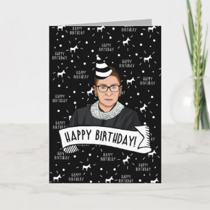 Happy Birthday von Ruth Bader Ginsburg Karte