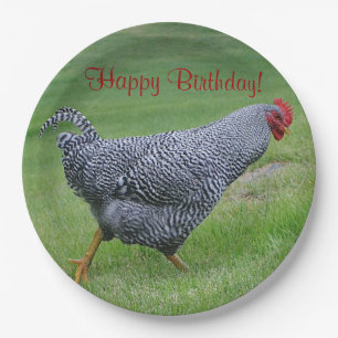 Happy Birthday Wanderung Hühnchen Pappteller