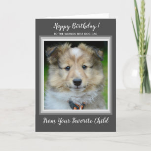 Happy Birthday Weltlds Best Hund Vater Frame Pet F Karte
