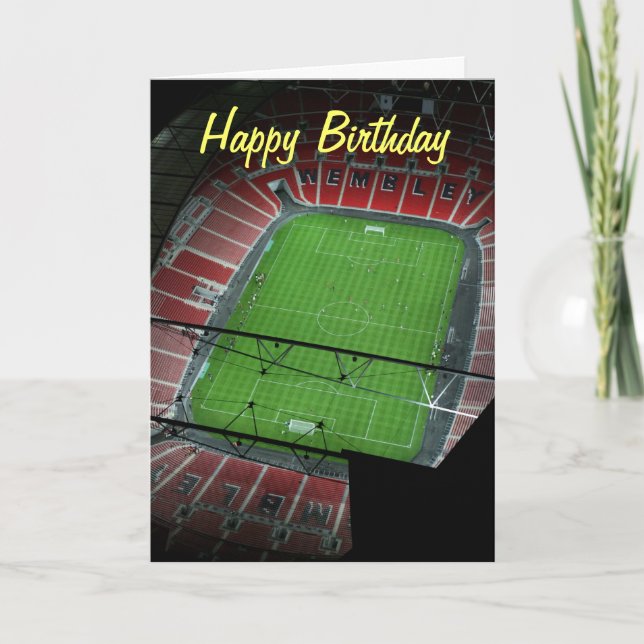 Happy Birthday Wembley Stadium Karte (Vorderseite)