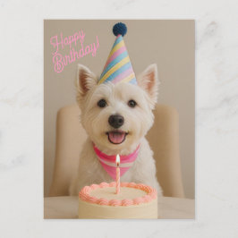 Happy Birthday Westie Birthday Card Postkarte