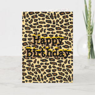 Happy Birthday Wild Man Karte