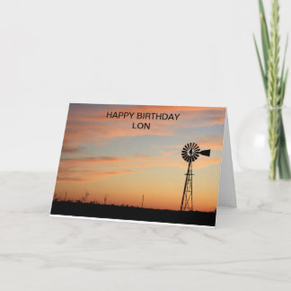 Happy Birthday Windmill SilhouetteCard Karte