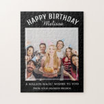 Happy Birthday Wishes Foto Puzzle<br><div class="desc">Ein einziges Foto von Puzzle for the birthday girl personalized with a special foto and birthday wishes.</div>