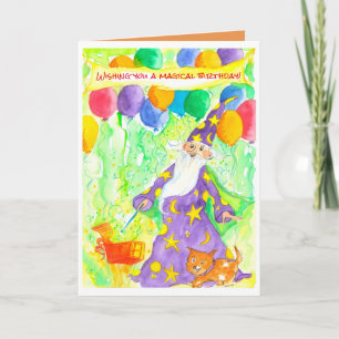 Happy Birthday Wizard Magic Karte