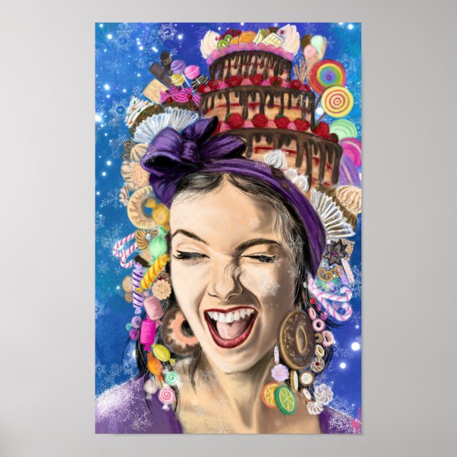 Happy Birthday Woman Poster (Vorne)