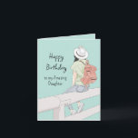 Happy Birthday Wonderful & Best Daughter Karte<br><div class="desc">Happy Birthday Wonderful & Phantastisch Daughter</div>