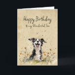 Happy Birthday Wonderful Son Karte<br><div class="desc">Alles Gute zum Geburtstag Wunderbarer Sohn Ich hoffe,  Ihr Geburtstag ist so etwas Besonderes wie das erste Mal,  dass ein Welpe im Frühjahr ein Feld von Blume findet...  so gut,  es gibt keine Worte dafür.</div>