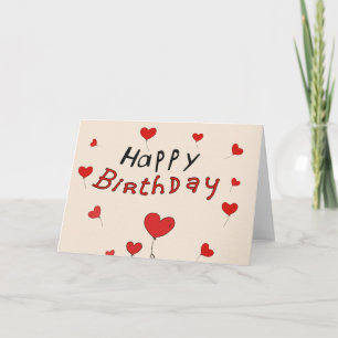 Happy Birthday Word Cloud Card Karte