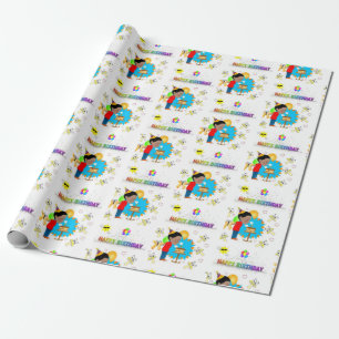 Happy Birthday Wrapping Paper African Boy Geschenkpapier