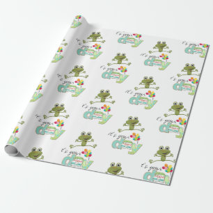 Happy Birthday Wrapping Paper FUN Frosch Geschenkpapier