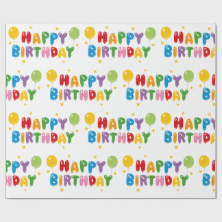 Happy Birthday Wrapping Paper Geschenkpapier