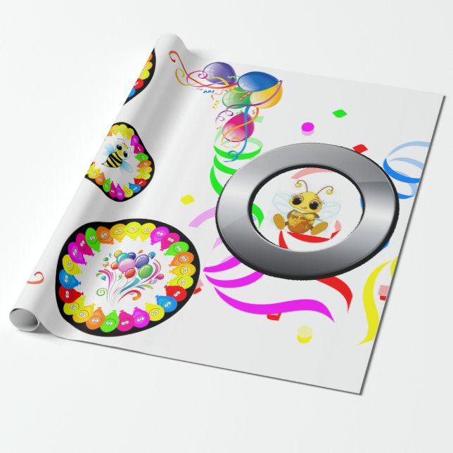 Happy Birthday Wrapping Paper Hummel Geschenkpapier (Ungerollt)