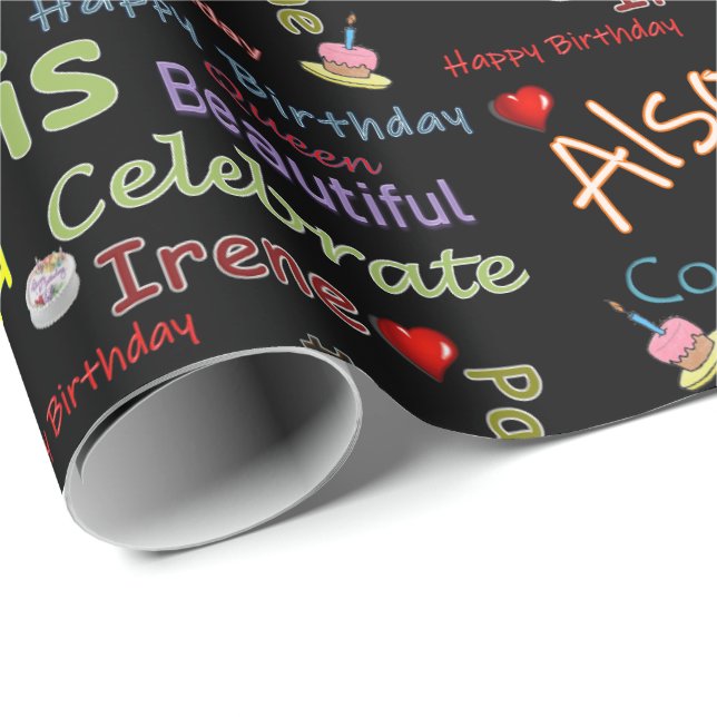 Happy Birthday Wrapping Paper Irene Geschenkpapier (Rolleneckpunkt)