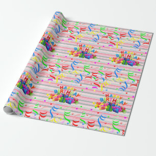 Happy Birthday Wrapping Paper Strip Geschenkpapier