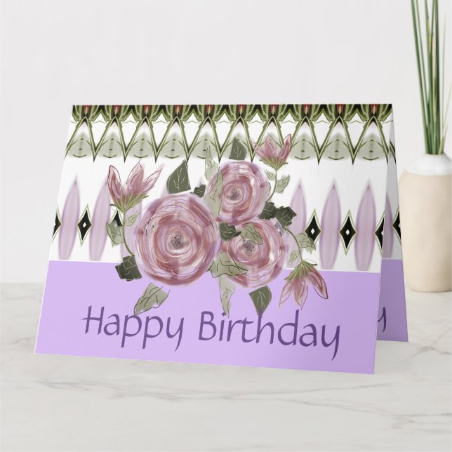 Happy Birthday wünschcard Karte (Vorderseite)