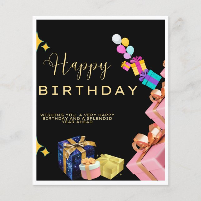 Happy Birthday wünscht (Vorderseite)