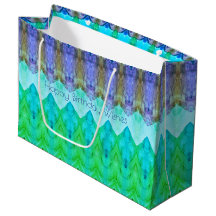 Happy Birthday wünscht große Papiergeschenktasche