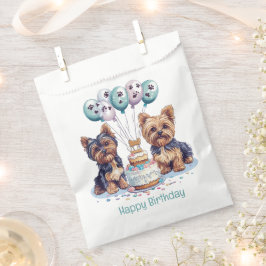Happy Birthday Yorkie Dog Geschenktütchen